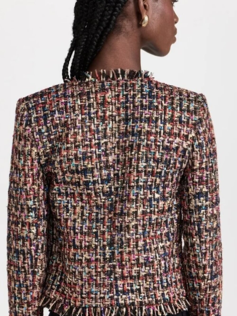 Nouveaux Vintage Multicolor Tweed Blazer
